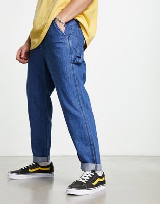 Lee Carpenter tapered fit jeans in light blue