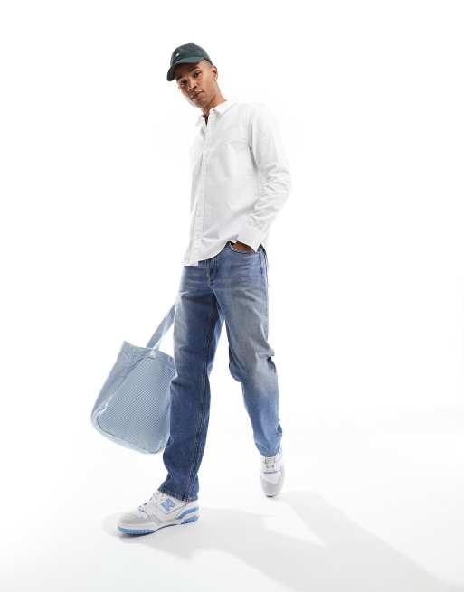 Lee - Chemise classique en sergé avec écusson - Blanc éclatant