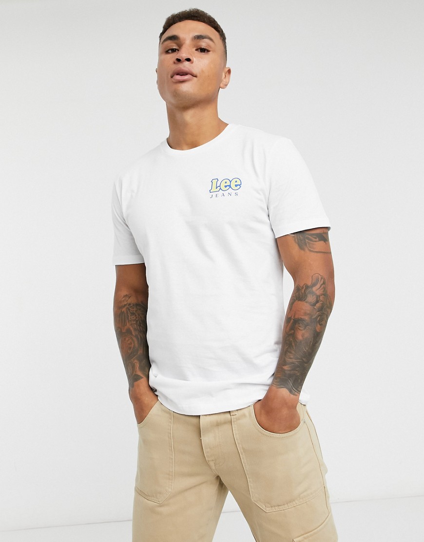 Lee chest logo t-shirt-White