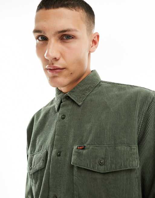 Lee - Chetopa - Chemise en velours côtelé - Vert olive