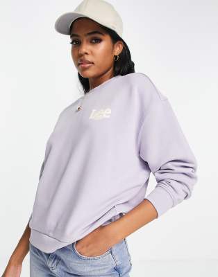 Lee crewneck sweatshirt in lavendar dusk