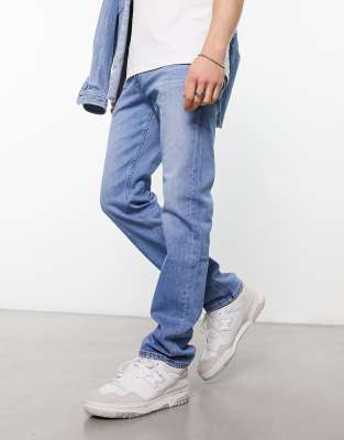 [Lee] Lee Daren slim fit jeans in light wash-Blue W30 L32 Powder