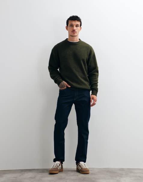 Lee David tapered jeans in dark wash - view 1