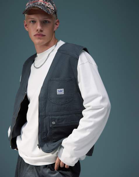 Lee - Débardeur unisexe utilitaire en toile - Gris - view 1
