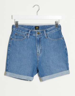 blue denim shorts