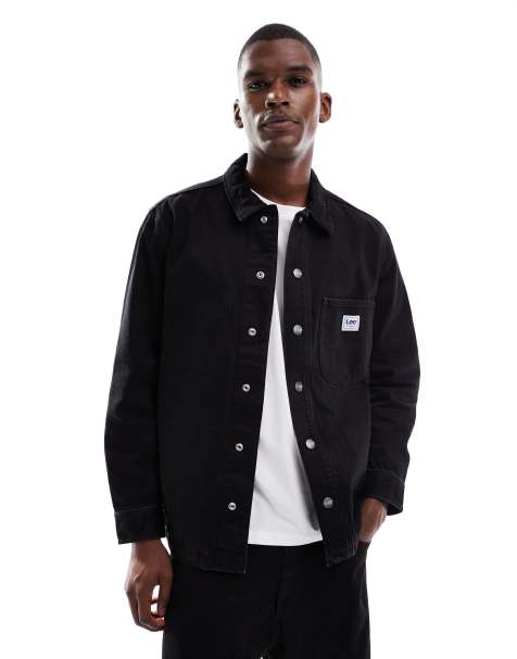 Lee - Giacca casual taglio comodo in denim nero slavato - view 1