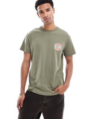Lee - Grøn T-shirt med retro-logo i afslappet pasform - view 1