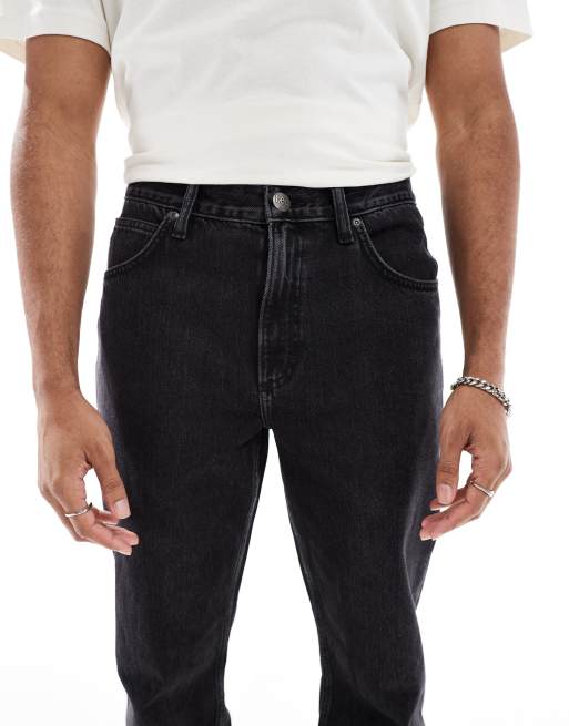 Lee – Haden – Bleksvarta, raka jeans, 5 av 5