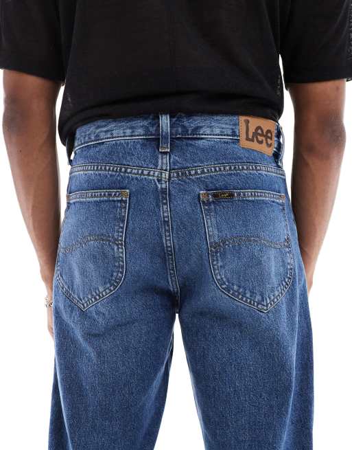 Lee – Haden – Gerade geschnittene Jeans in mittelblauer Waschung, 4 von 5