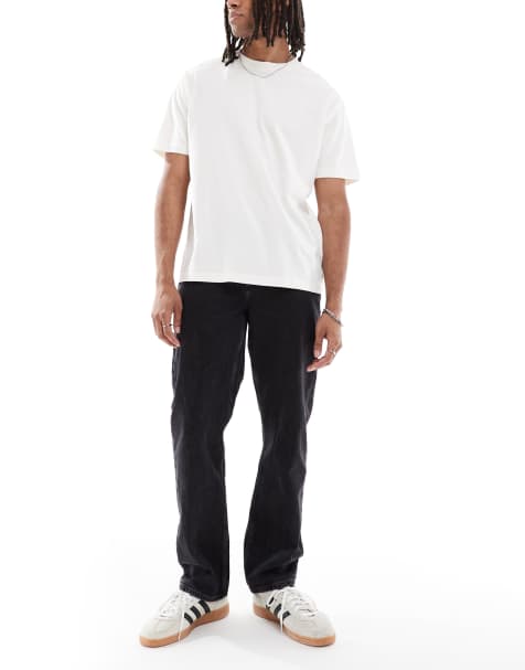 Lee Haden straight fit jeans in washed black - view 1