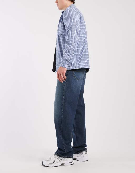 Lee Henry baggy jeans in mid blue, 2 of 5