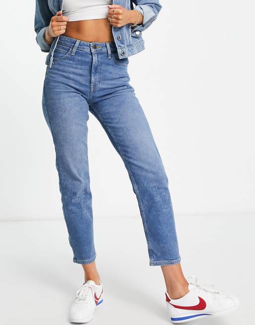 Lee mom jeans high hot sale waist