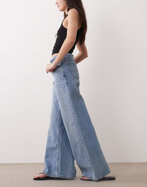 Lee - Hope - Jean large à taille mi-haute - Bleu clair délavé , 2 de 5