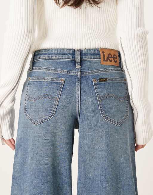Lee - Hope - Jeans med mellemhøj talje og vide ben i lyseblå vask, 4 af 5