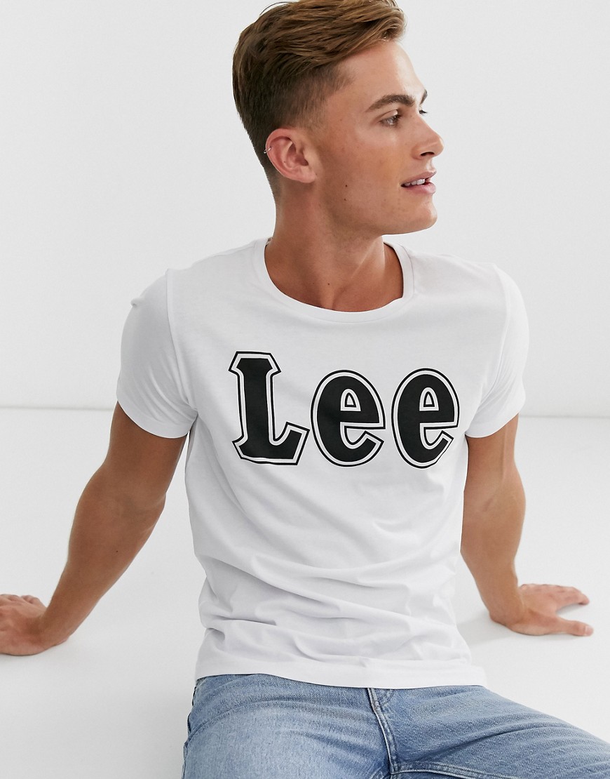 Lee - Hvid t-shirt med logo