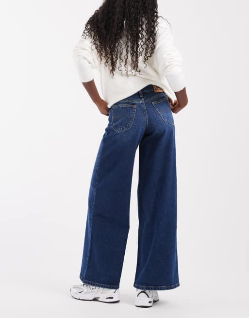 Lee jean plissé coupe large délavage moyen, 2 de 5