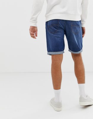 lee jeans denim shorts