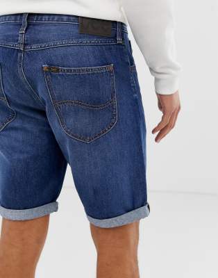 lee 5 pocket denim shorts