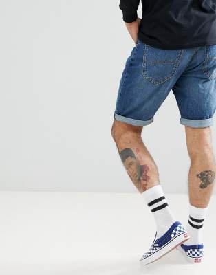 lee 5 pocket denim shorts