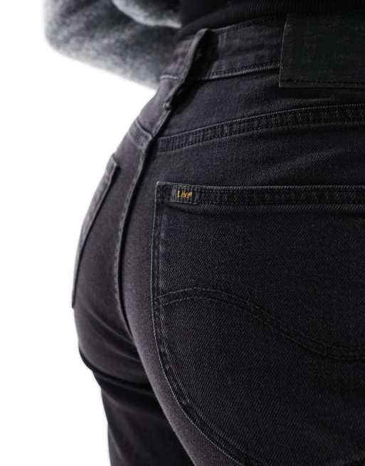 Lee Jeans - Carol - Højtaljede jeans med lige ben i almindelig pasform i sort, 3 af 5