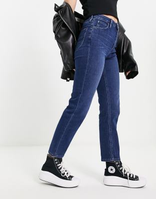 Lee Jeans Lee Jeans carol straight jean in dark wash-Navy
