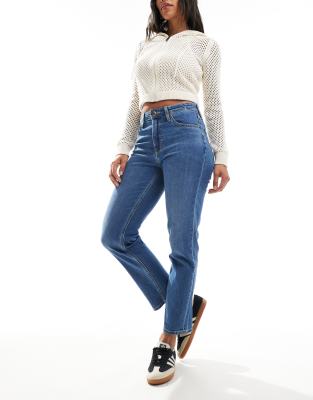 Lee Jeans Lee Jeans Carol straight leg jeans in mid blue