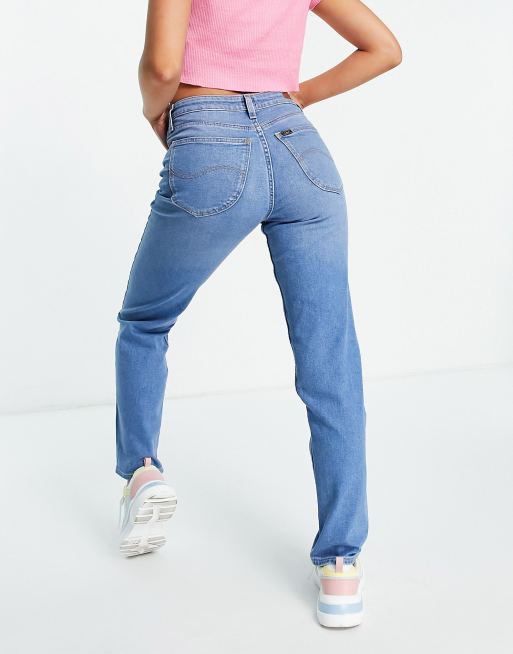 Lee Jeans Carol straight leg jeans in mid wash denim | ASOS