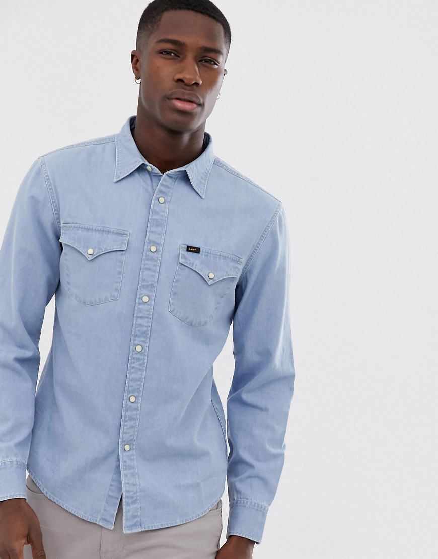 Lee Jeans – Cowboyskjorta i denim-Blå