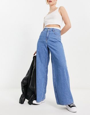 Lee Jeans drew high rise baggy jean in mid wash