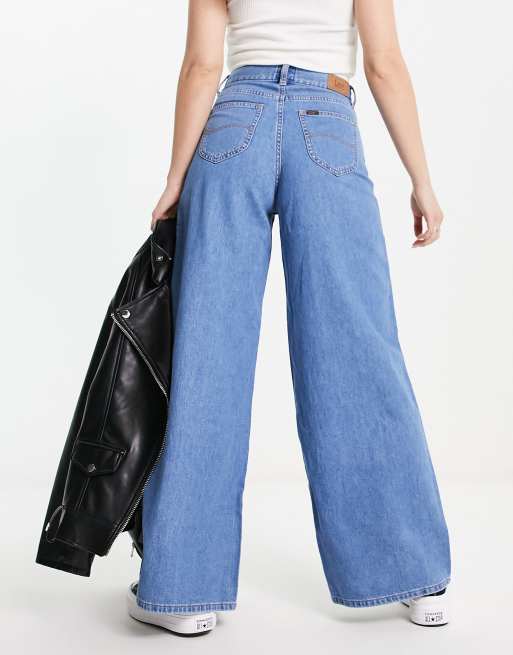 Lee Jeans – Drew – Luźne niebieskie jeansy z wysokim stanem, 2 z 4