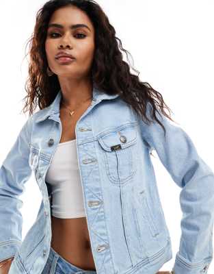 Lee Jeans - Jeansjacke in Hellblau mit Ziernaht