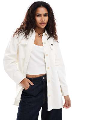 Lee Jeans Lee Jeans relaxed overshirt in white