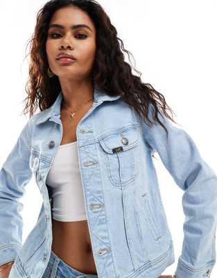 Lee Jeans seam detail denim jacket in light blue