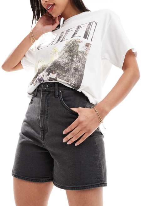 Lee Jeans - Stella - Denim short met hoge taille in zwart