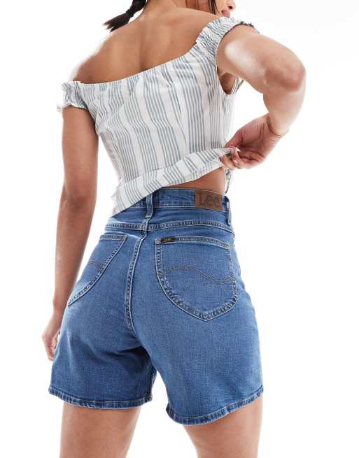 High Waisted Bermudas Dins Lee Jeans Stella High Waisted Denim