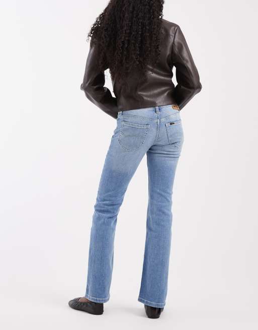 Lee Jessica slim-fit bootcut jeans met middenwassing, 2 van 5
