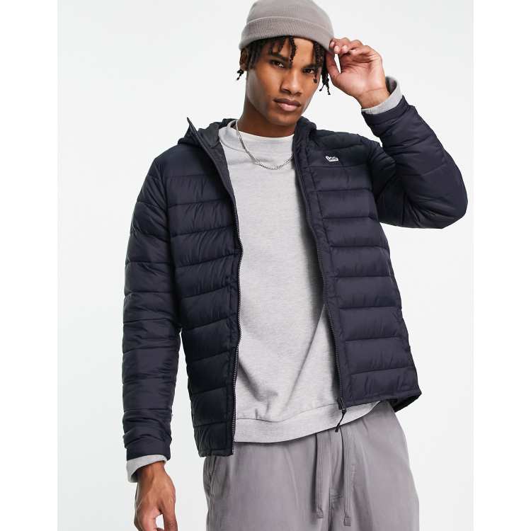 Black lightweight sales puffer jacket