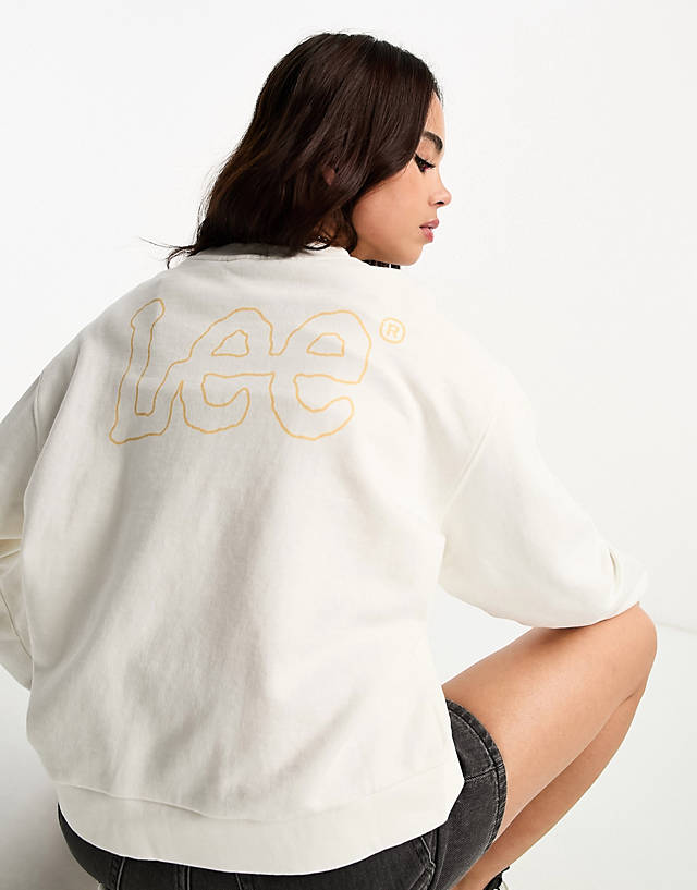 Lee Jeans - Lee logo sweatshirt in off white