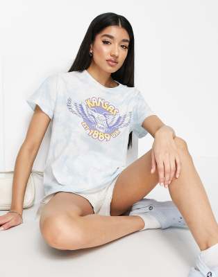 Lee Jeans Lee logo tie dye t-shirt in blue