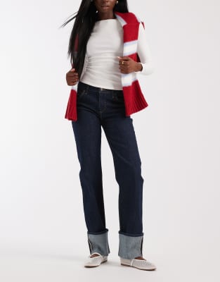 Lee - London - Jeans in Indigoblau mit geradem Schnitt und Umschlag