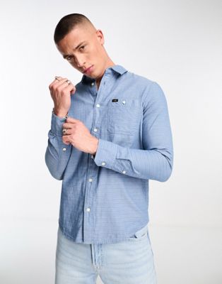 Lee long sleeve shirt in light blue
