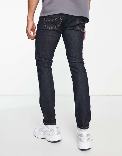 Lee – Luke – Mörkblå slim jeans med avsmalnande ben, 2 av 4