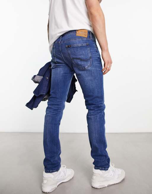 Lee – Luke – Schmal zulaufende Jeans in mittlerer Vintage-Waschung mit schmalem Schnitt, 2 von 4