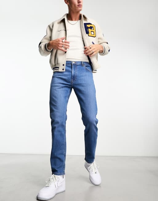 Lee Luke skinny jeans in mid blue