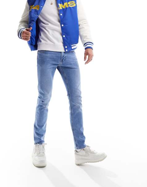 Lee - Luke - Slim fit tapered slidte working man-jeans i lys vask - view 1