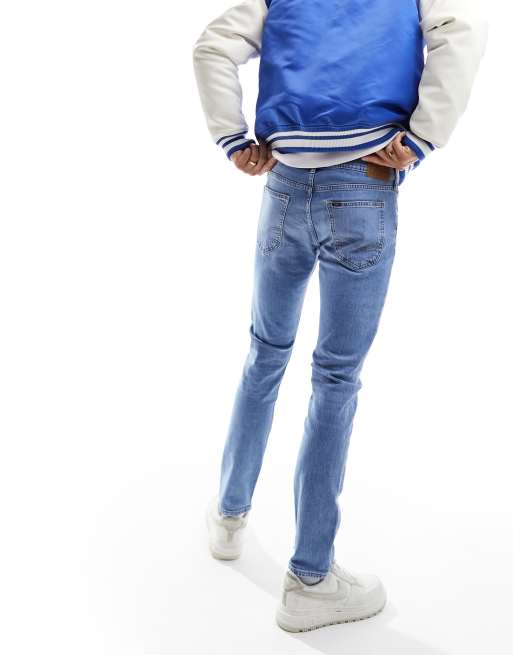 Lee - Luke - Slim fit tapered slidte working man-jeans i lys vask, 2 af 5