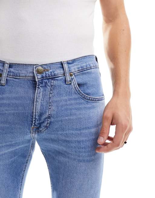 Lee - Luke - Slim fit tapered slidte working man-jeans i lys vask, 5 af 5