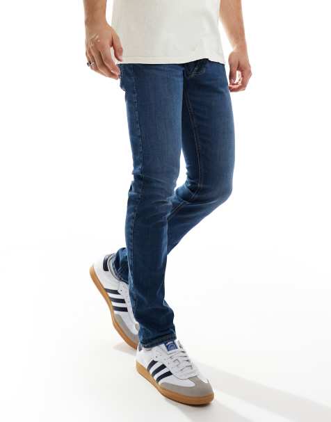 Lee Luke slim tapered jeans in dark vintage wash - view 1