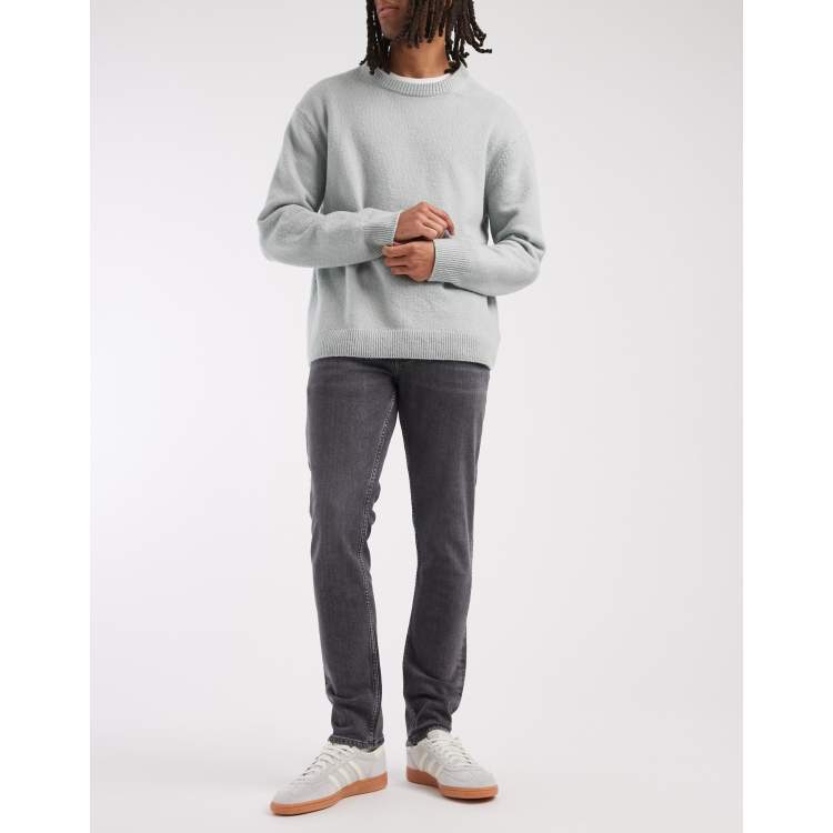 Lee Luke slim tapered jeans in washed dark grey | ASOS