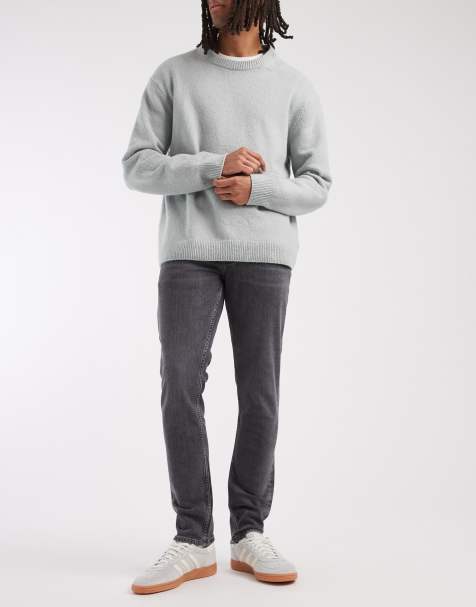 Lee Luke slim tapered jeans in washed dark grey